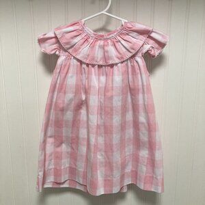 The Beaufort Bonnet Company Dorothy Day Checkered Dress (pink and white)